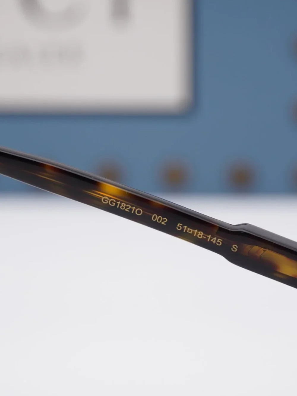 Gucci GG1821O 002 Square Eyeglasses - Havana 51mm